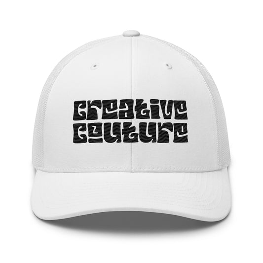 White Trucker Cap | Trucker Hat | Creative Couture