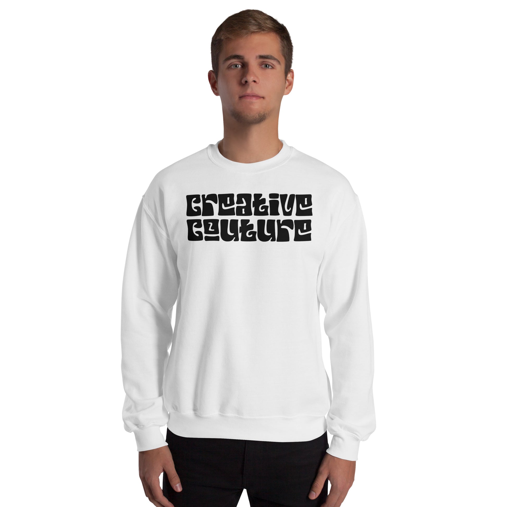 Unisex White Sweatshirt | Classic Sweatshirt | Creative Couture