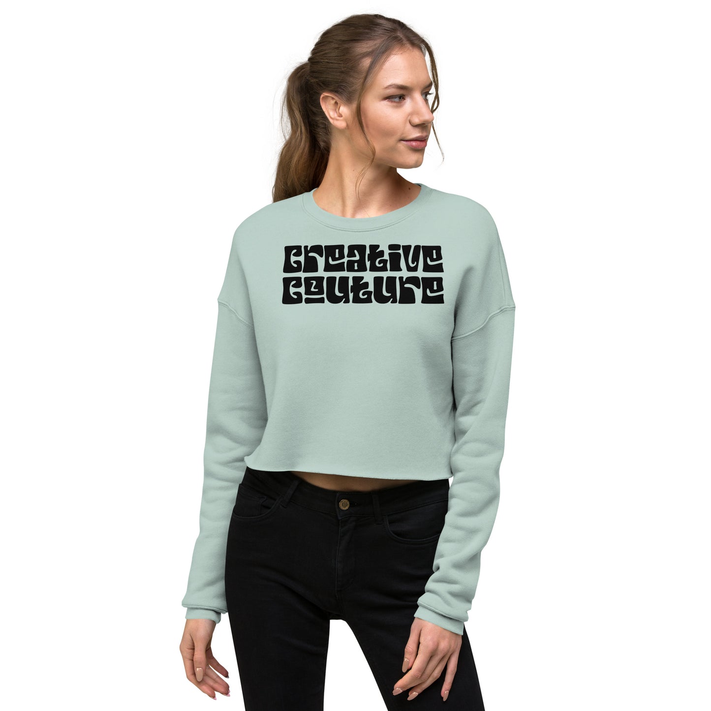 women's cropped sweatshirt | ultimate casualwear | creative couture