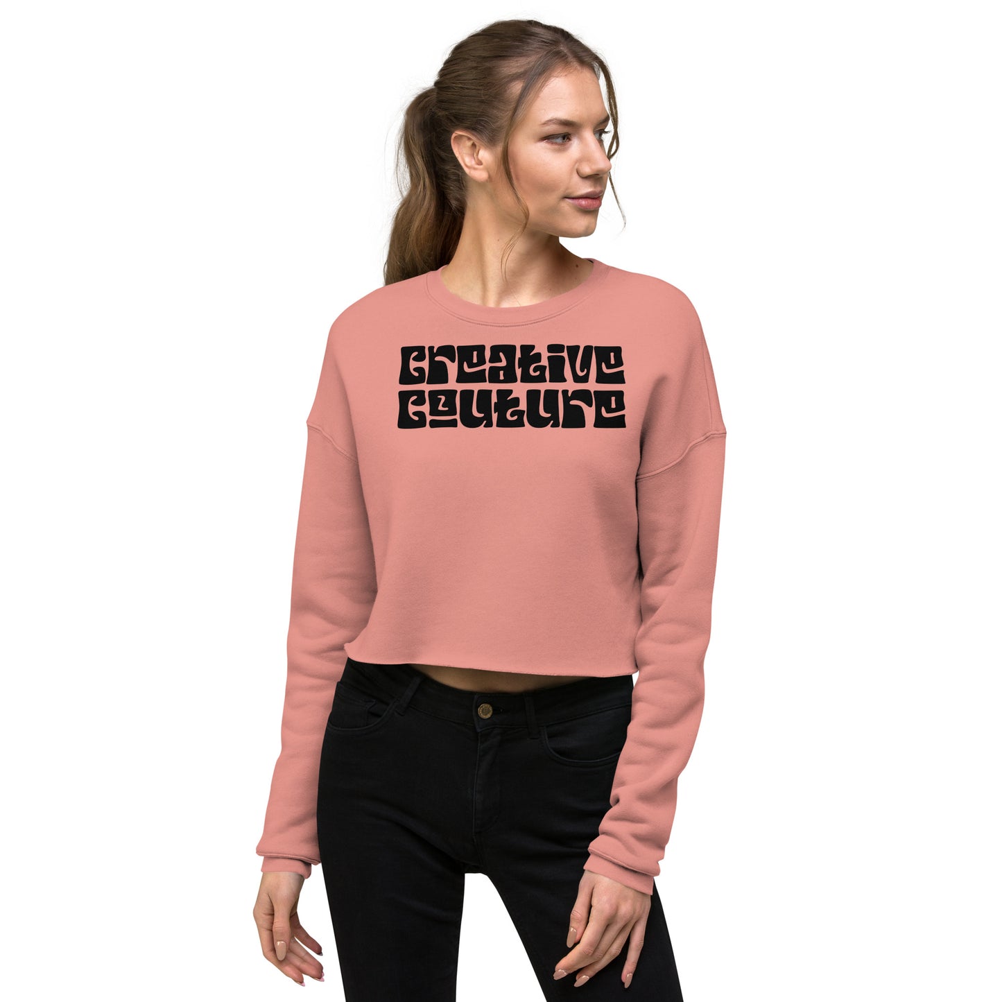 women's cropped sweatshirt | ultimate casualwear | creative couture